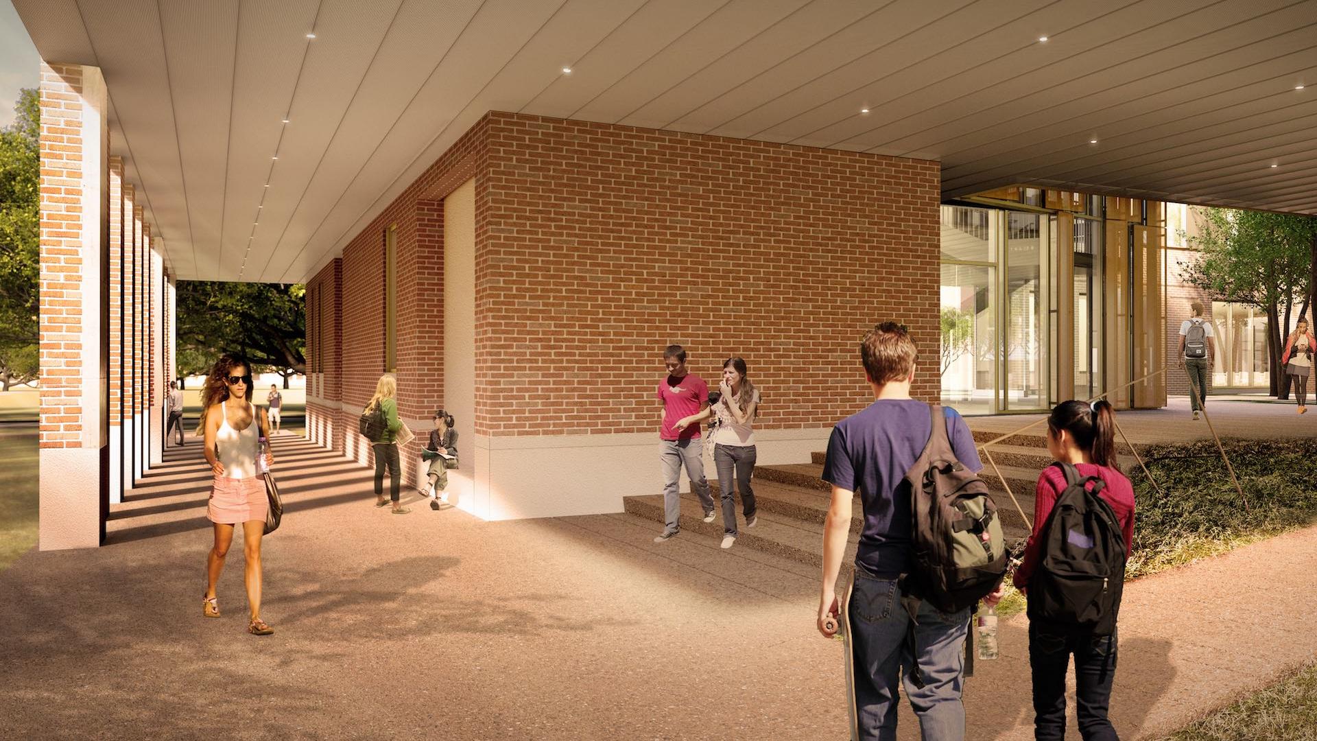 Kraft Hall rendering of the outside