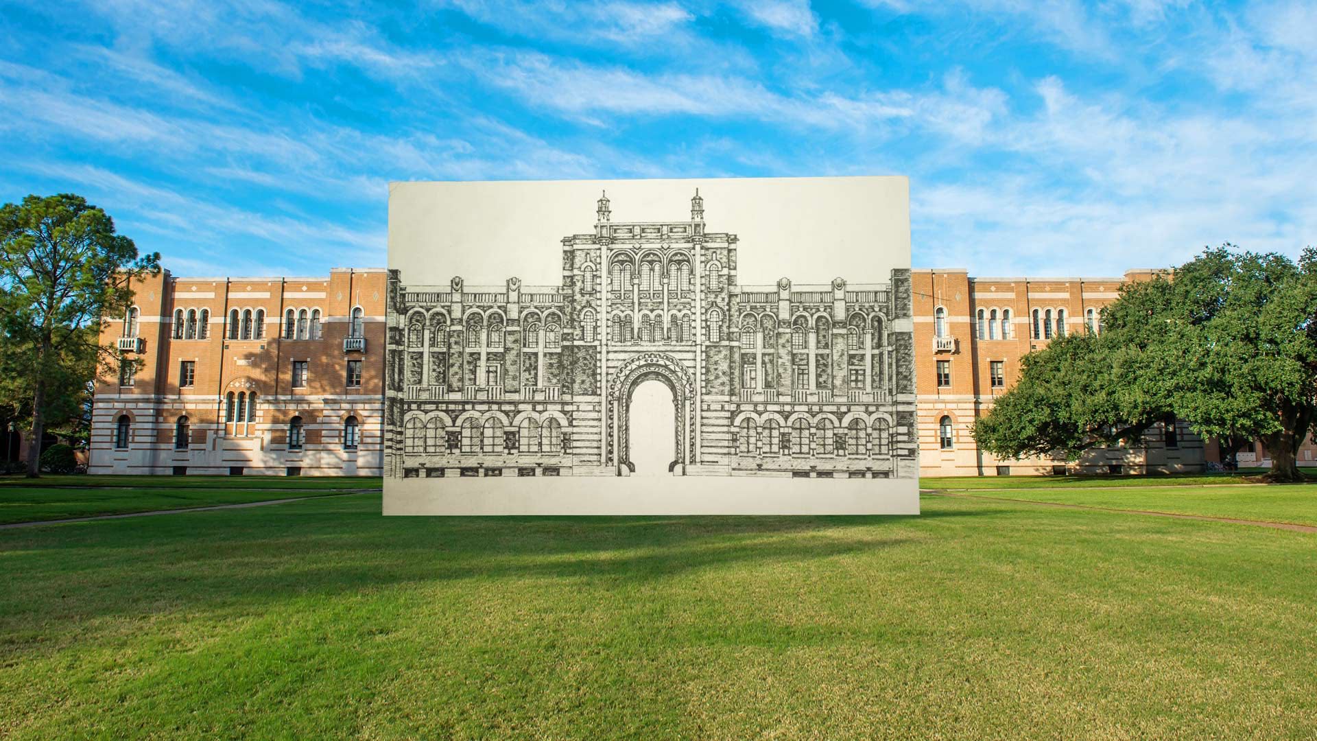 Sketch of Lovett Hall