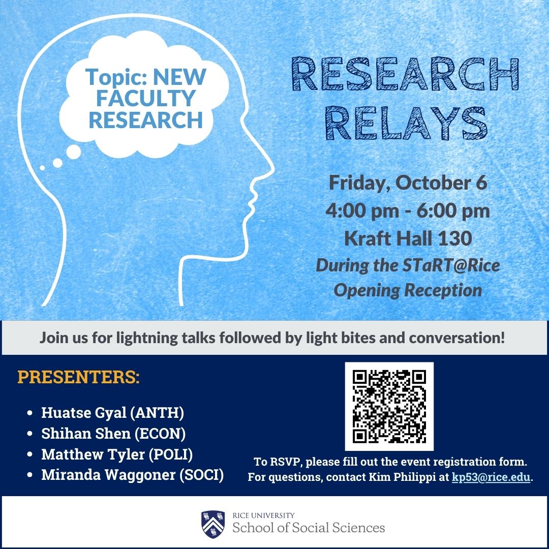 Research Relays Flyer - October 6, 2023 at 4:00 pm in KRF 130