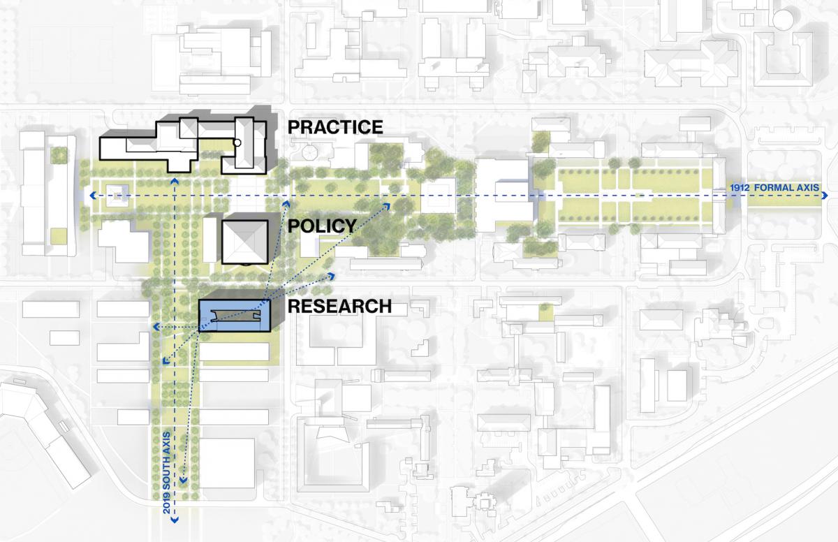 Site plan for Kraft Hall